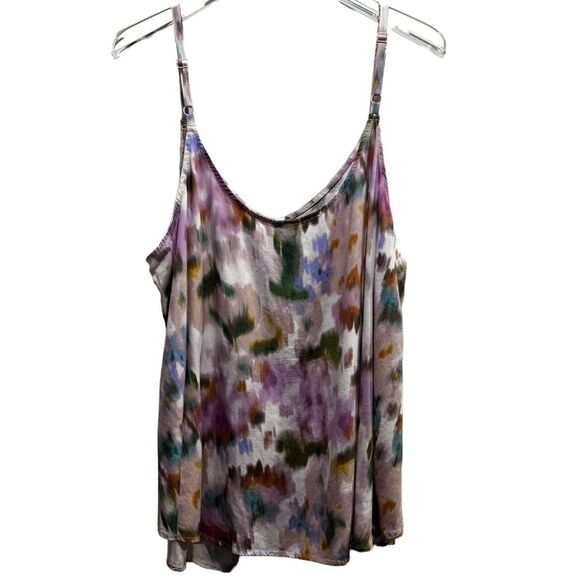 Torrid Ava White Floral Stretch Challis Cami Tank Top Size 2 - Picture 1 of 6